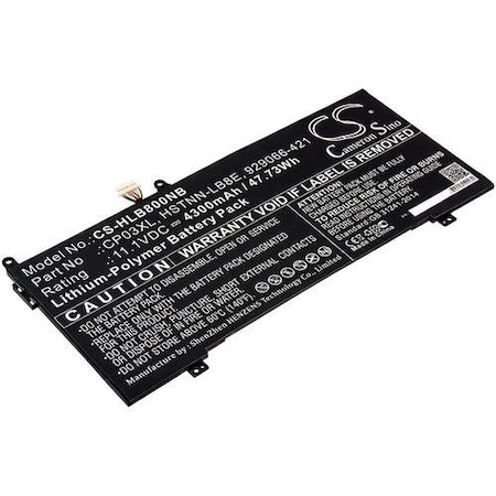 Replacement for HP Hewlett Packard Cp03060xl Battery